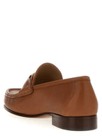 Valentino Garavani Brown Leather Slip-On Loafers Valentino Garavani