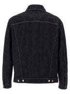 Fendi Blue Cotton Denim Jacket Fendi