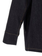 Fendi Blue Cotton Denim Jacket Fendi