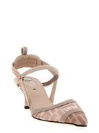 Fendi Multicolor Polyamide Mid Heel Pumps Fendi