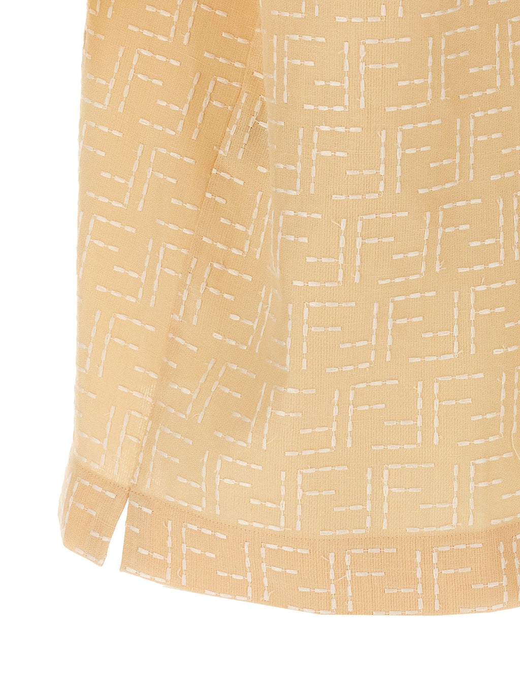Fendi Beige Linen Blouse Fendi