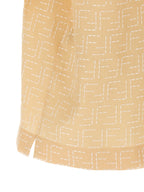 Fendi Beige Linen Blouse Fendi