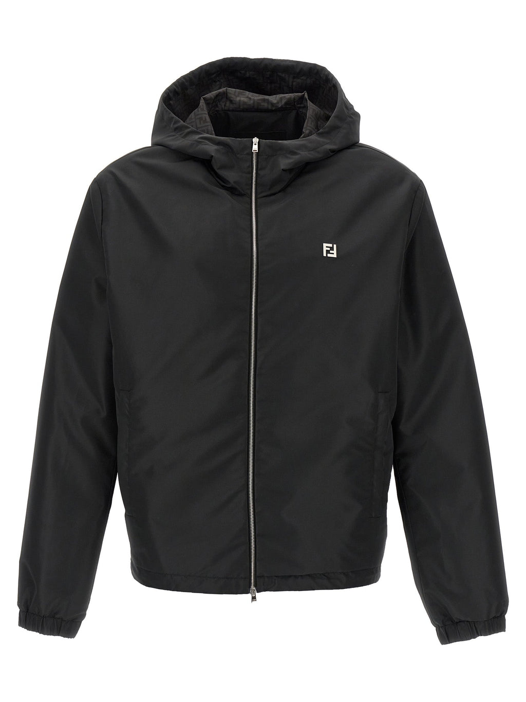 Fendi Black Polyester Shell Jacket Fendi