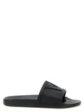 Valentino Garavani Black Plastic Slides Valentino Garavani