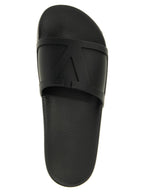 Valentino Garavani Black Plastic Slides Valentino Garavani