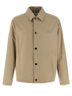 Burberry Beige Cotton Full-Length Jacket Burberry