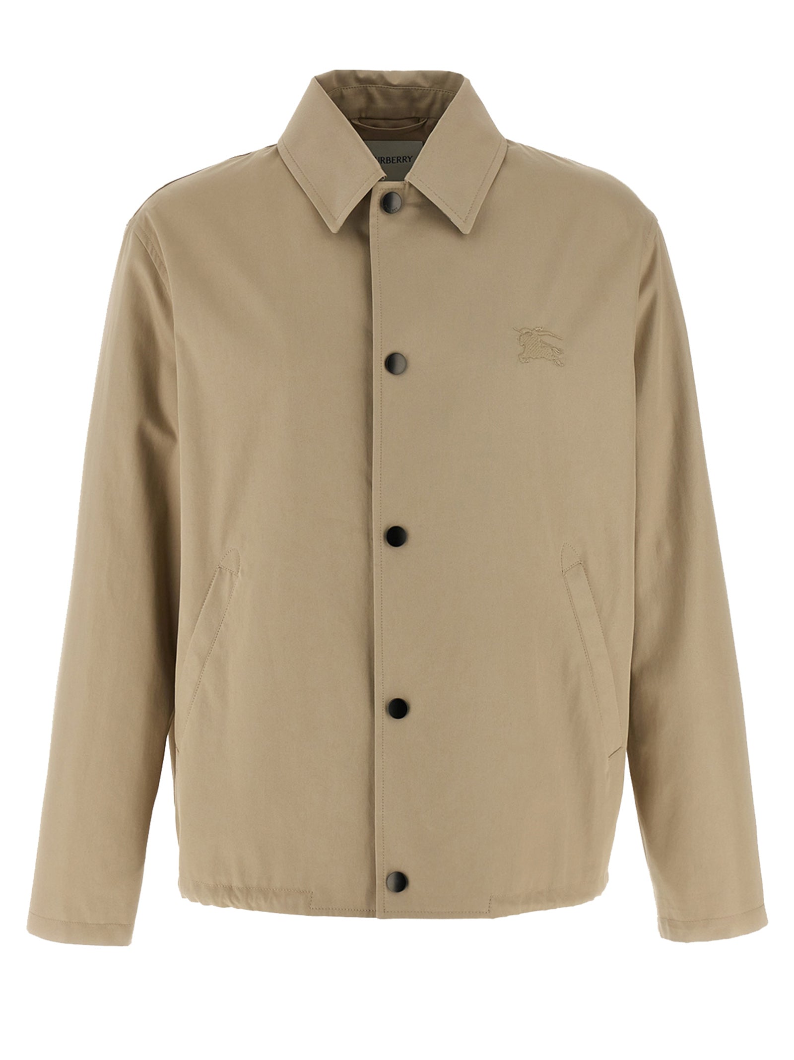 Burberry Beige Cotton Full-Length Jacket Burberry