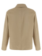 Burberry Beige Cotton Full-Length Jacket Burberry