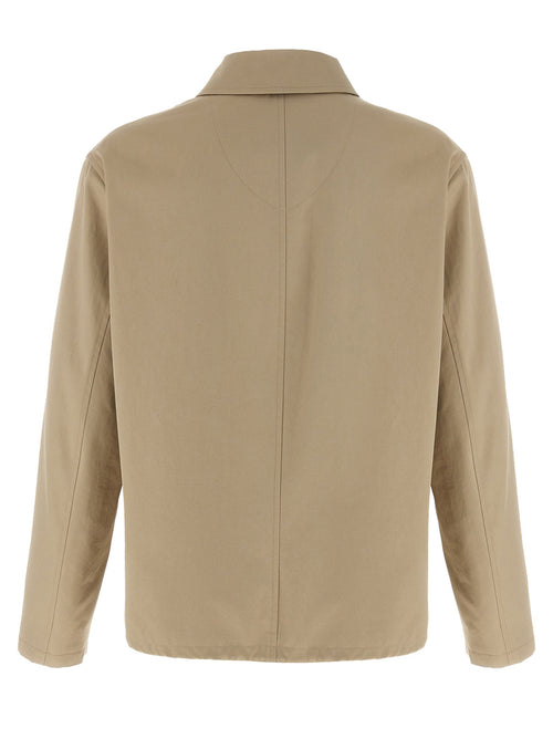 Burberry Beige Cotton Full-Length Jacket Burberry