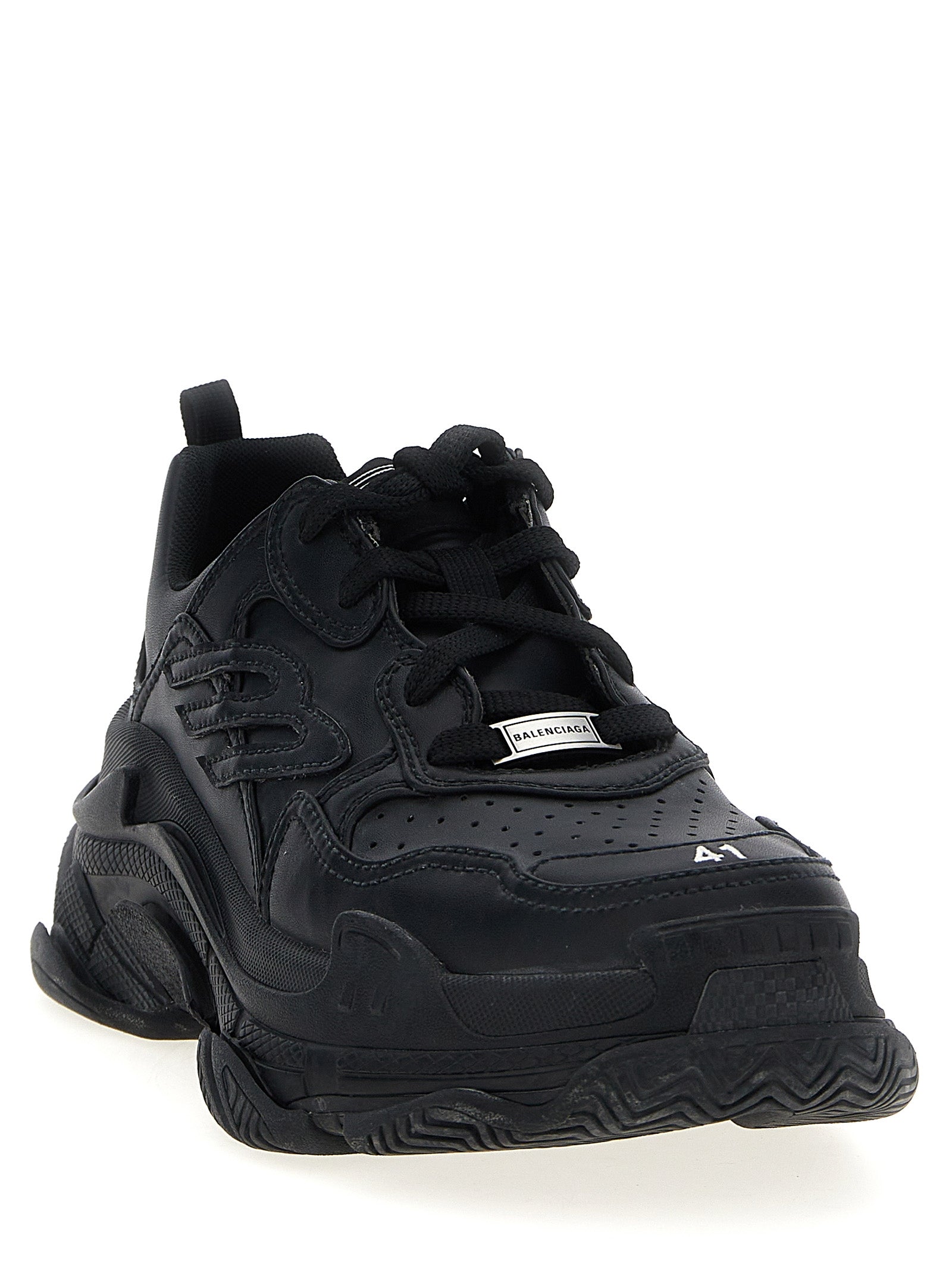 Balenciaga Black Polyethylene Athletic Sneakers Balenciaga