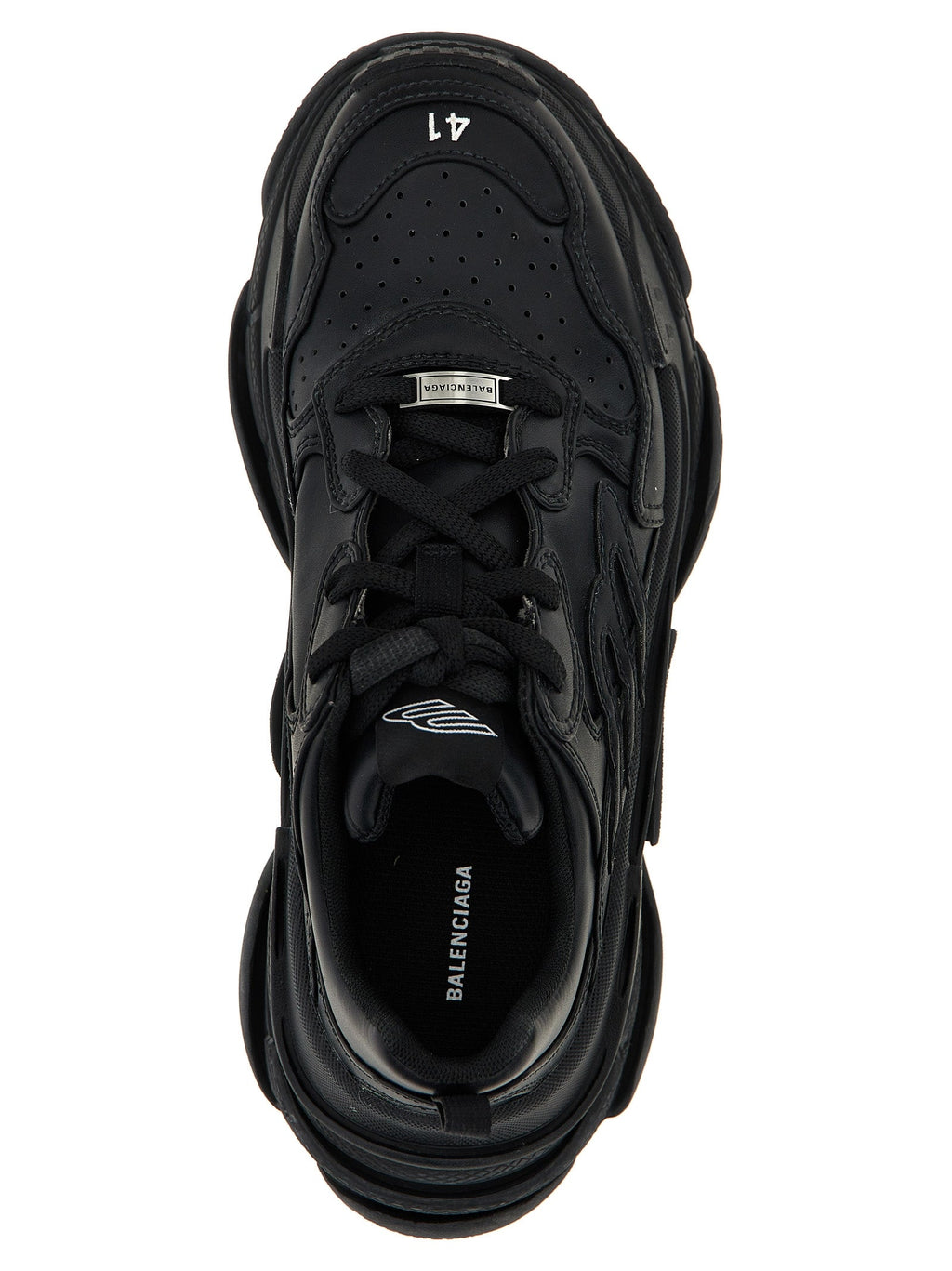 Balenciaga Black Polyethylene Athletic Sneakers Balenciaga
