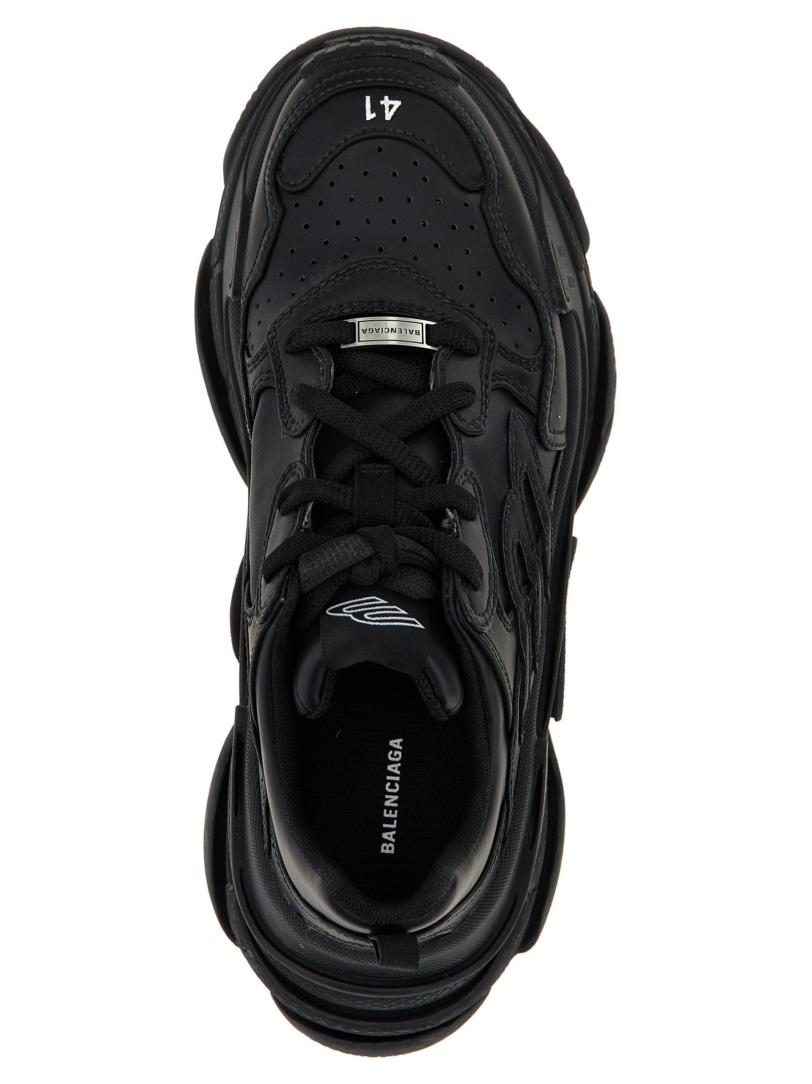 Balenciaga Black Polyethylene Athletic Sneakers Balenciaga