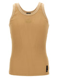 Fendi Beige Polyamide Tank Tops Fendi