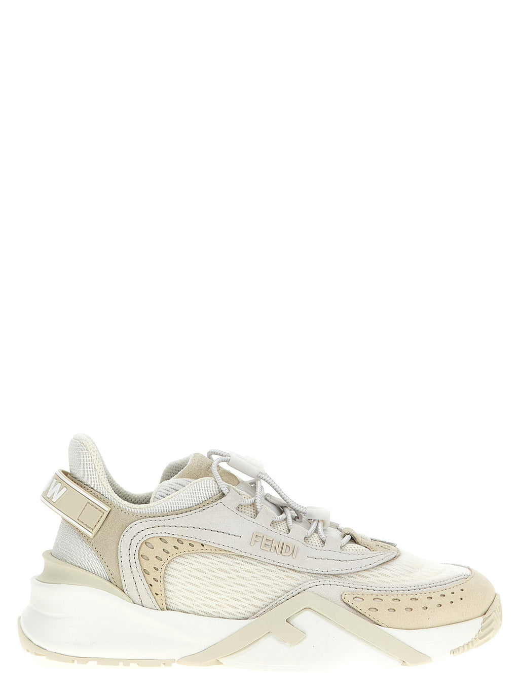 Fendi White Polyester Athletic Sneakers Fendi