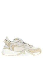 Fendi White Polyester Athletic Sneakers Fendi