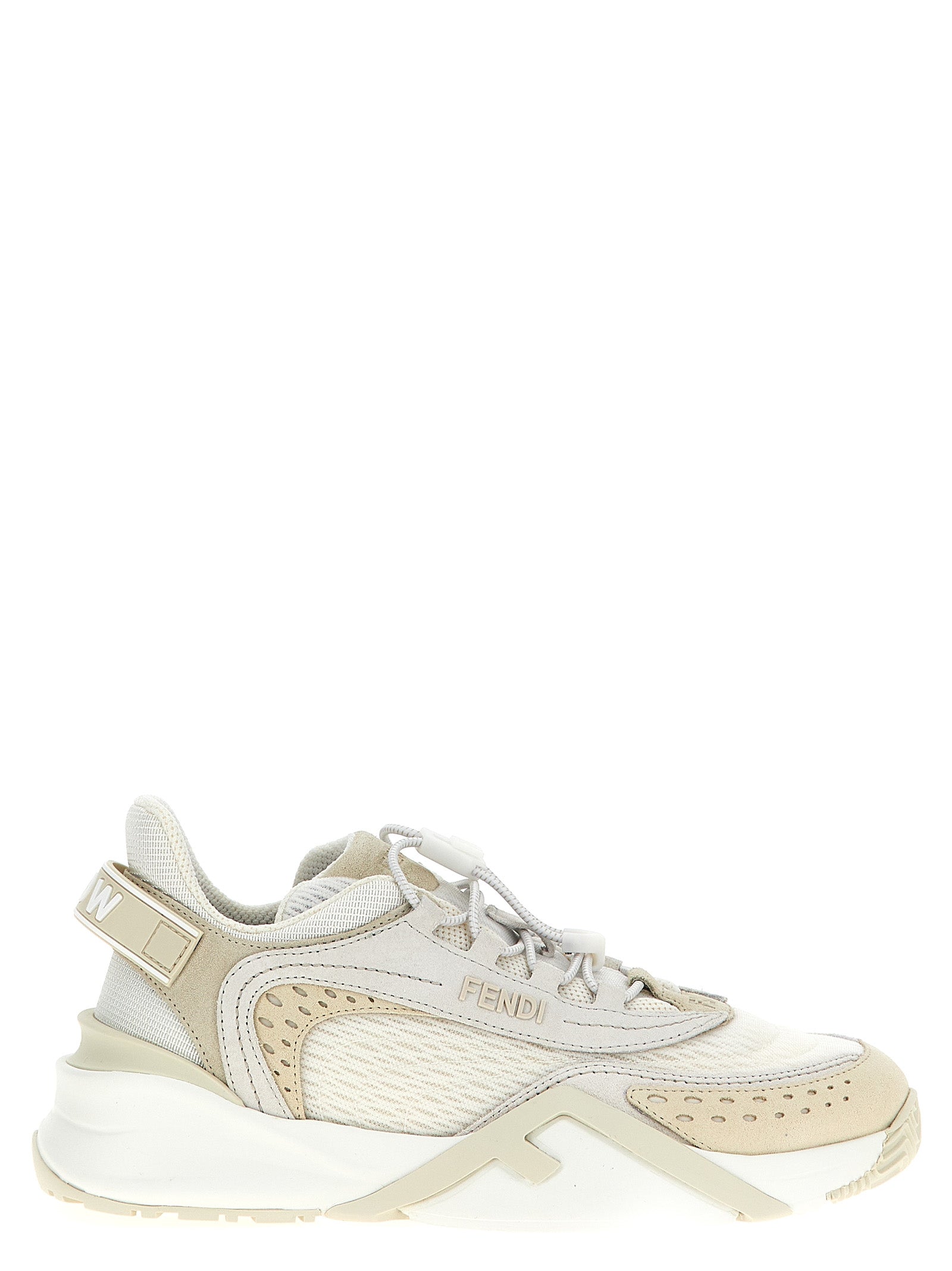 Fendi White Polyester Athletic Sneakers Fendi