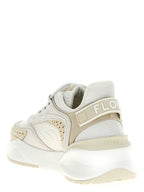 Fendi White Polyester Athletic Sneakers Fendi