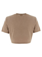Fendi Brown Cotton T-Shirt Fendi
