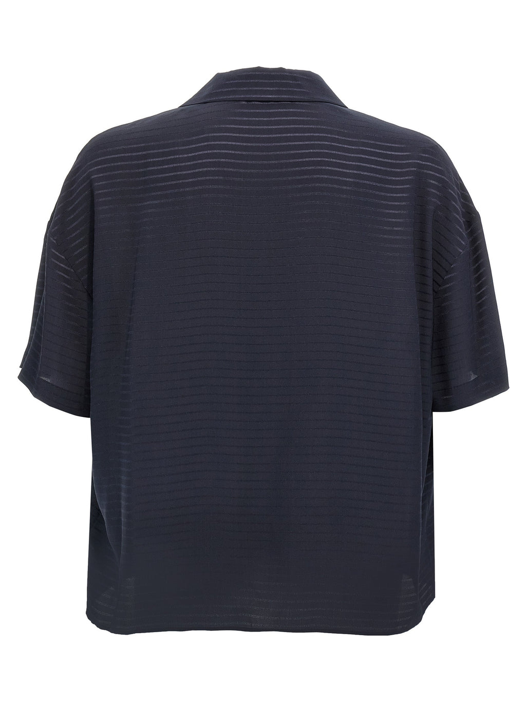Saint Laurent Blue Silk Polo Shirt Saint Laurent