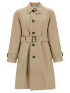 Burberry Beige Cotton Coat Burberry