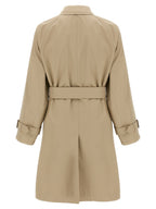 Burberry Beige Cotton Coat Burberry