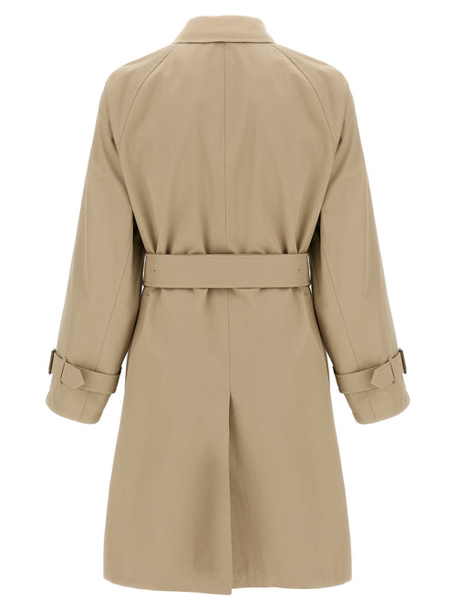 Burberry Beige Cotton Coat Burberry