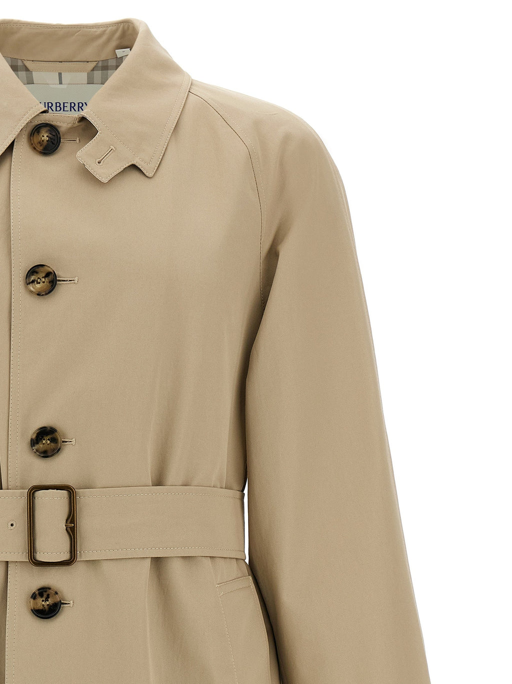 Burberry Beige Cotton Coat Burberry