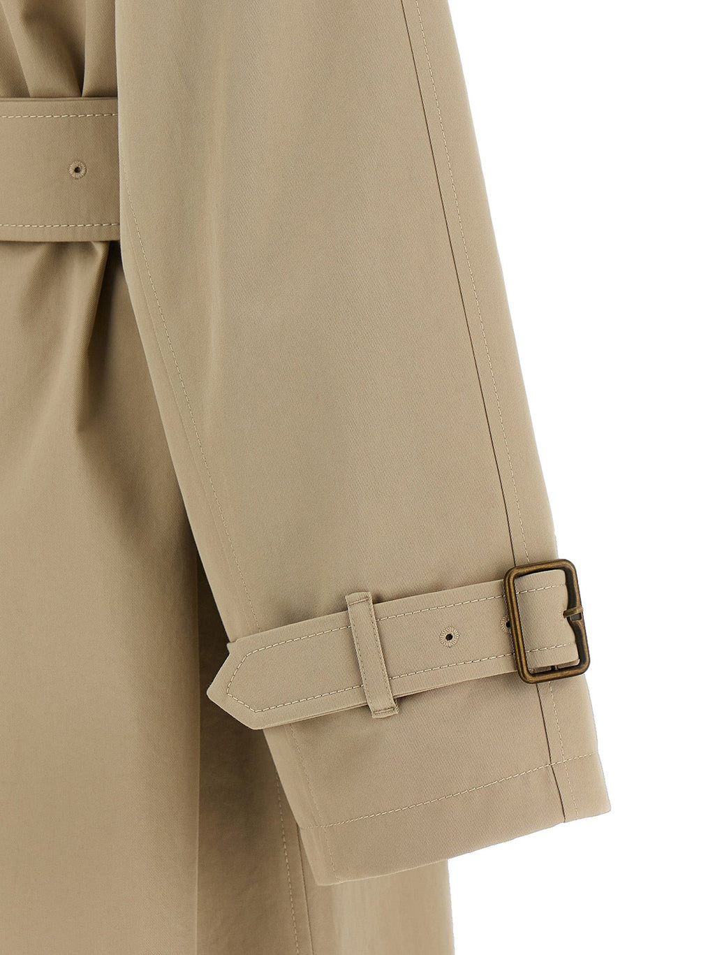 Burberry Beige Cotton Coat Burberry