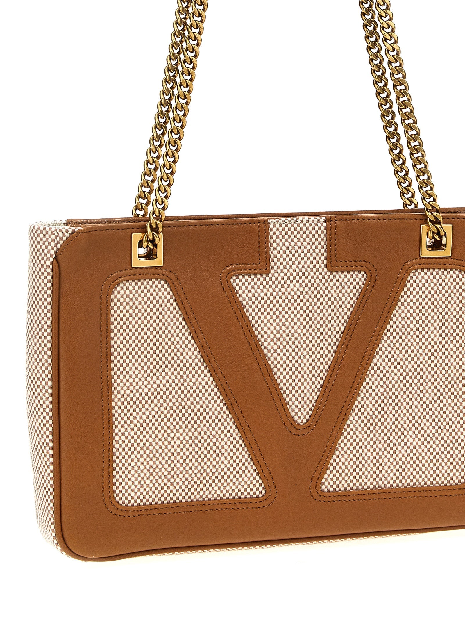 Valentino Garavani Beige Cotton Tote Bag Valentino Garavani
