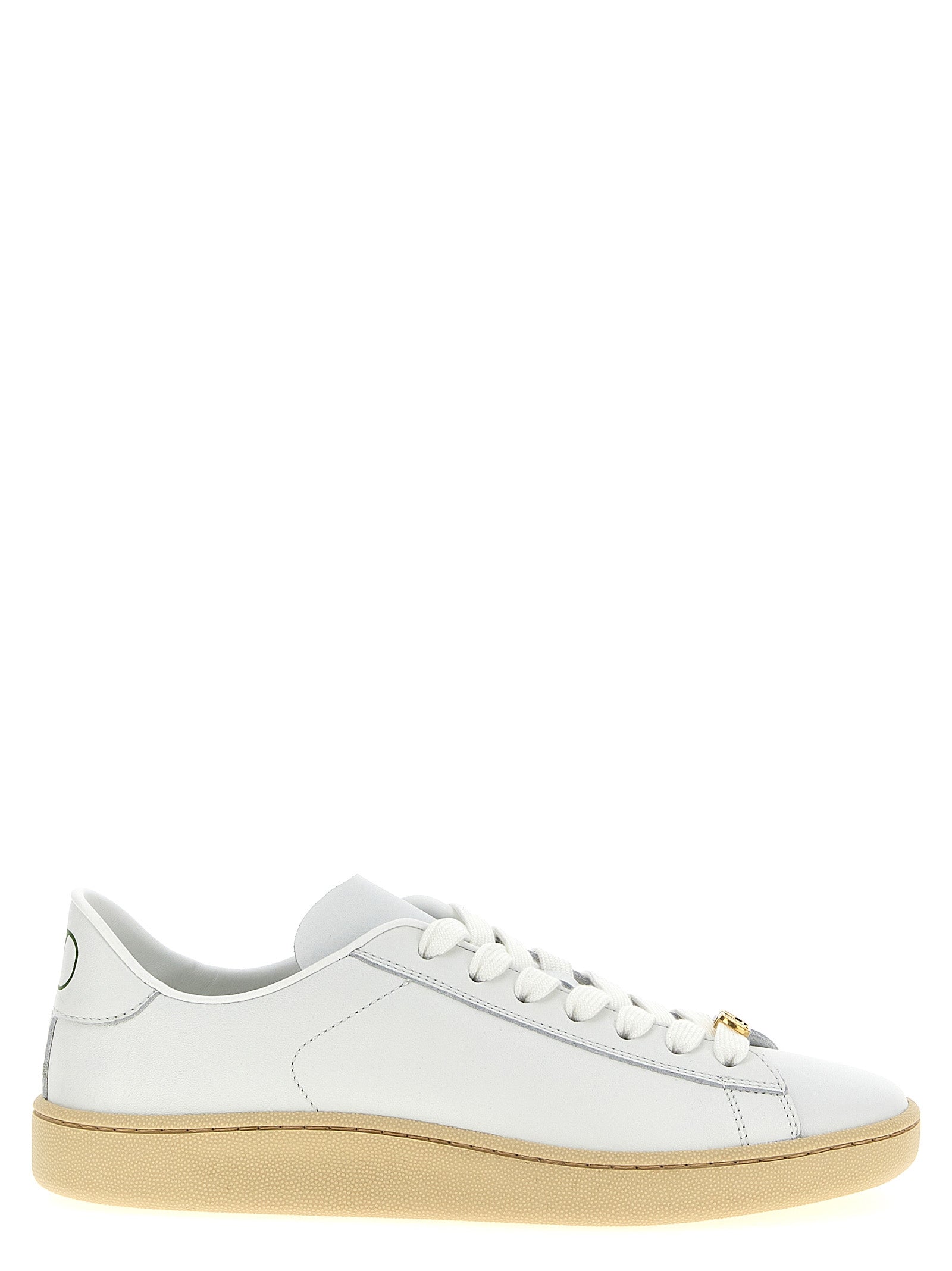 Valentino Garavani White Calfskin Low Top Sneakers Valentino Garavani