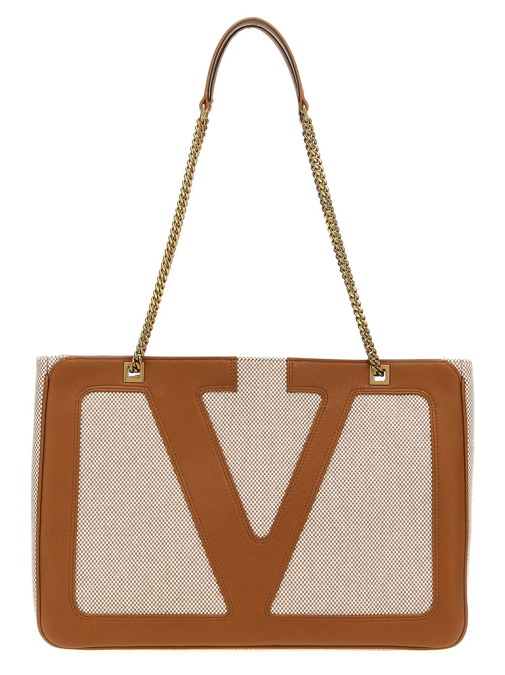 Valentino Garavani Beige Cotton Tote Bag Valentino Garavani