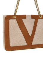 Valentino Garavani Beige Cotton Tote Bag Valentino Garavani