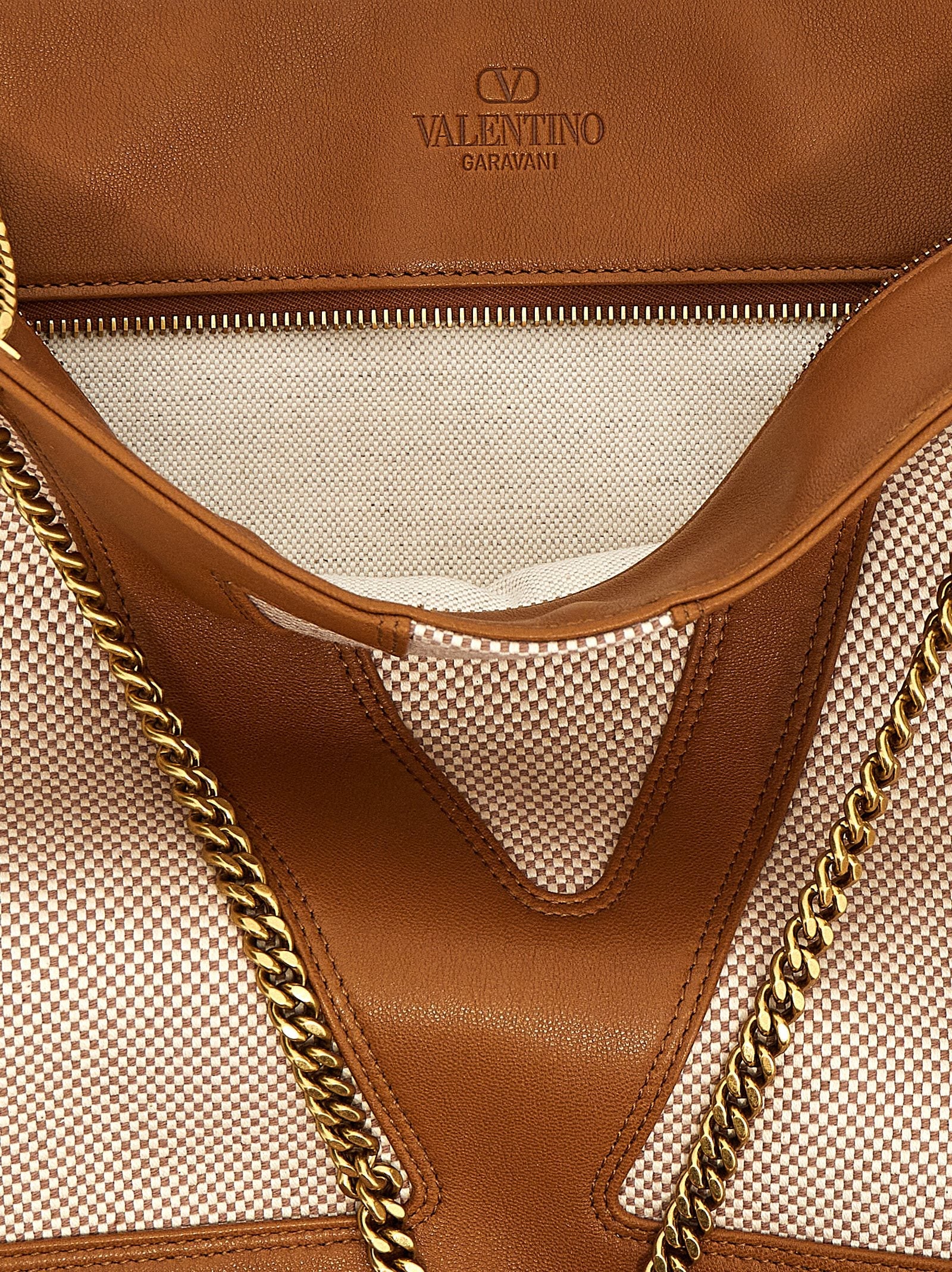 Valentino Garavani Beige Cotton Tote Bag Valentino Garavani