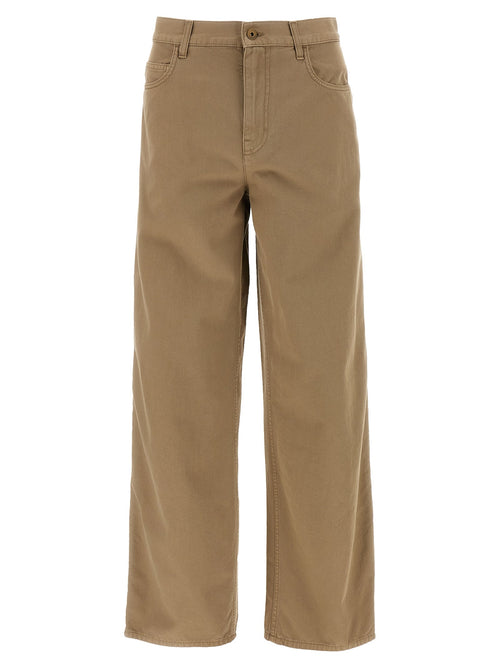 Burberry Beige Cotton Casual Pants Burberry