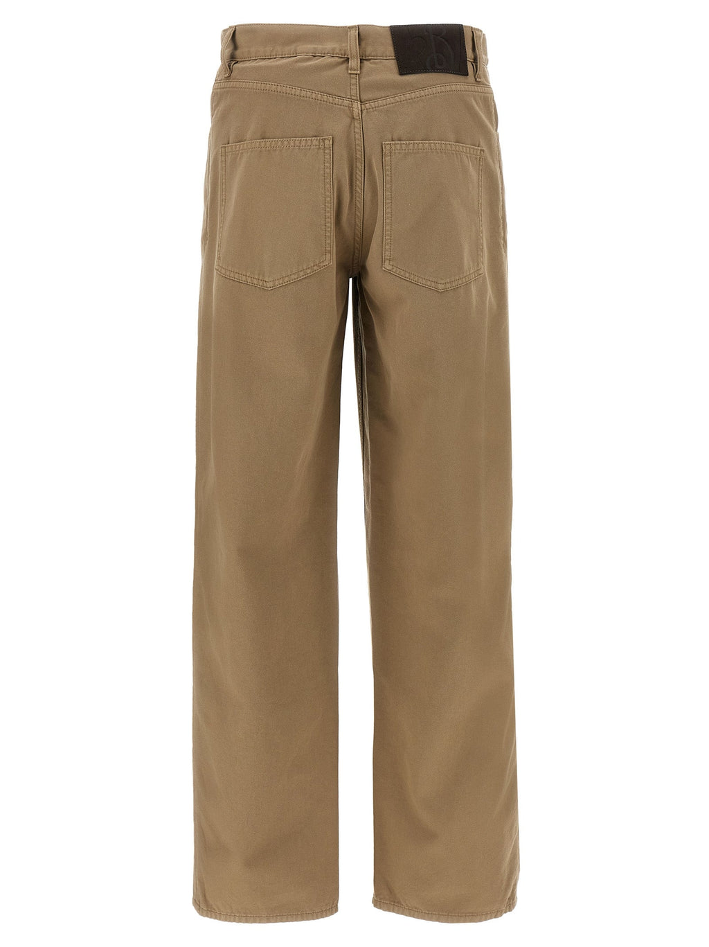 Burberry Beige Cotton Casual Pants Burberry