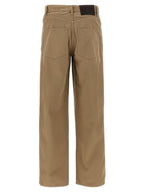 Burberry Beige Cotton Casual Pants Burberry