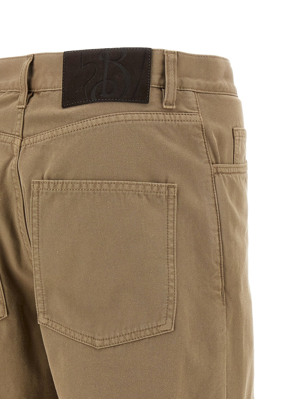 Burberry Beige Cotton Casual Pants Burberry