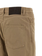 Burberry Beige Cotton Casual Pants Burberry