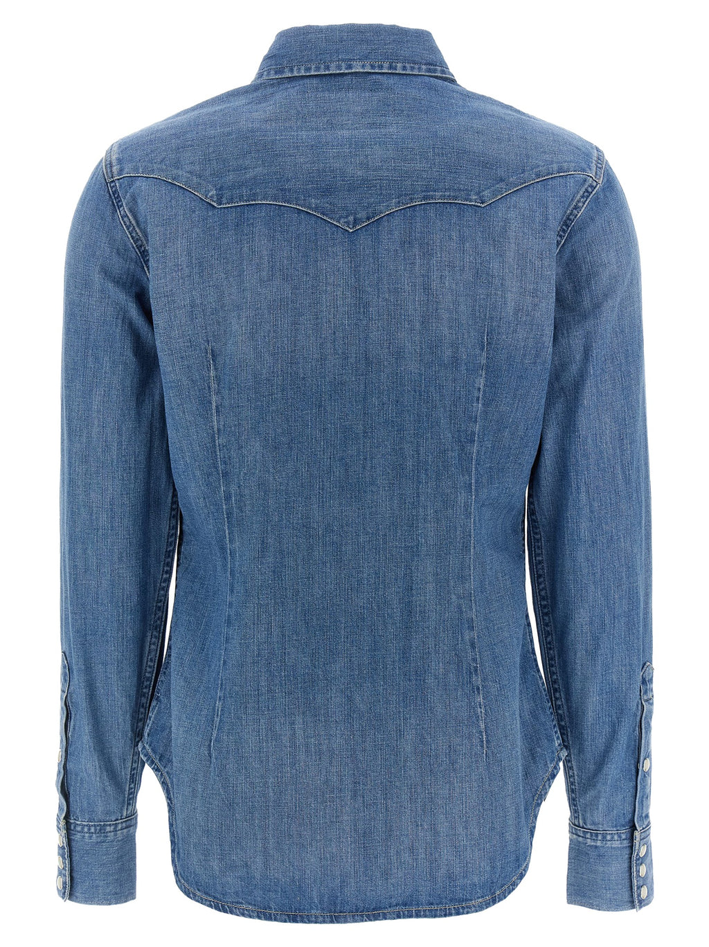 Polo Ralph Lauren Blue Cotton Blouse Polo Ralph Lauren