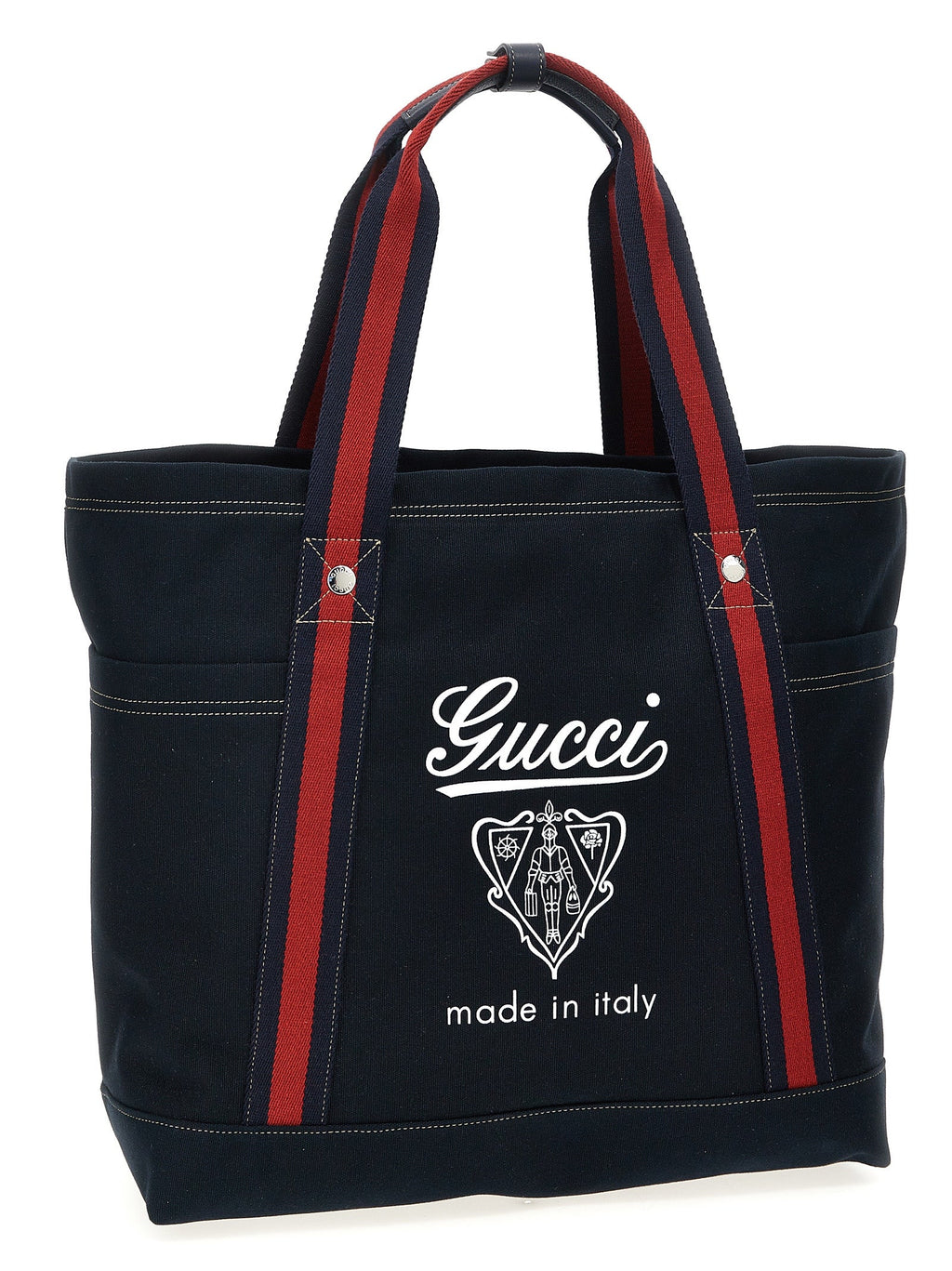 Gucci Blue Cotton Tote Bag Gucci