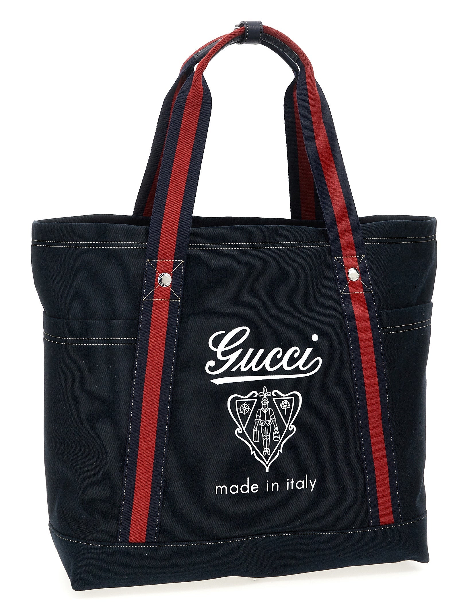 Gucci Blue Cotton Tote Bag Gucci