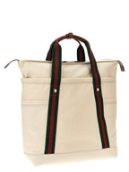 Gucci White Cotton Tote Bag Gucci