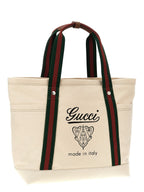 Gucci White Cotton Tote Bag Gucci