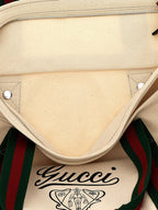 Gucci White Cotton Tote Bag Gucci