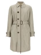 Burberry Gray Satin Coat Burberry