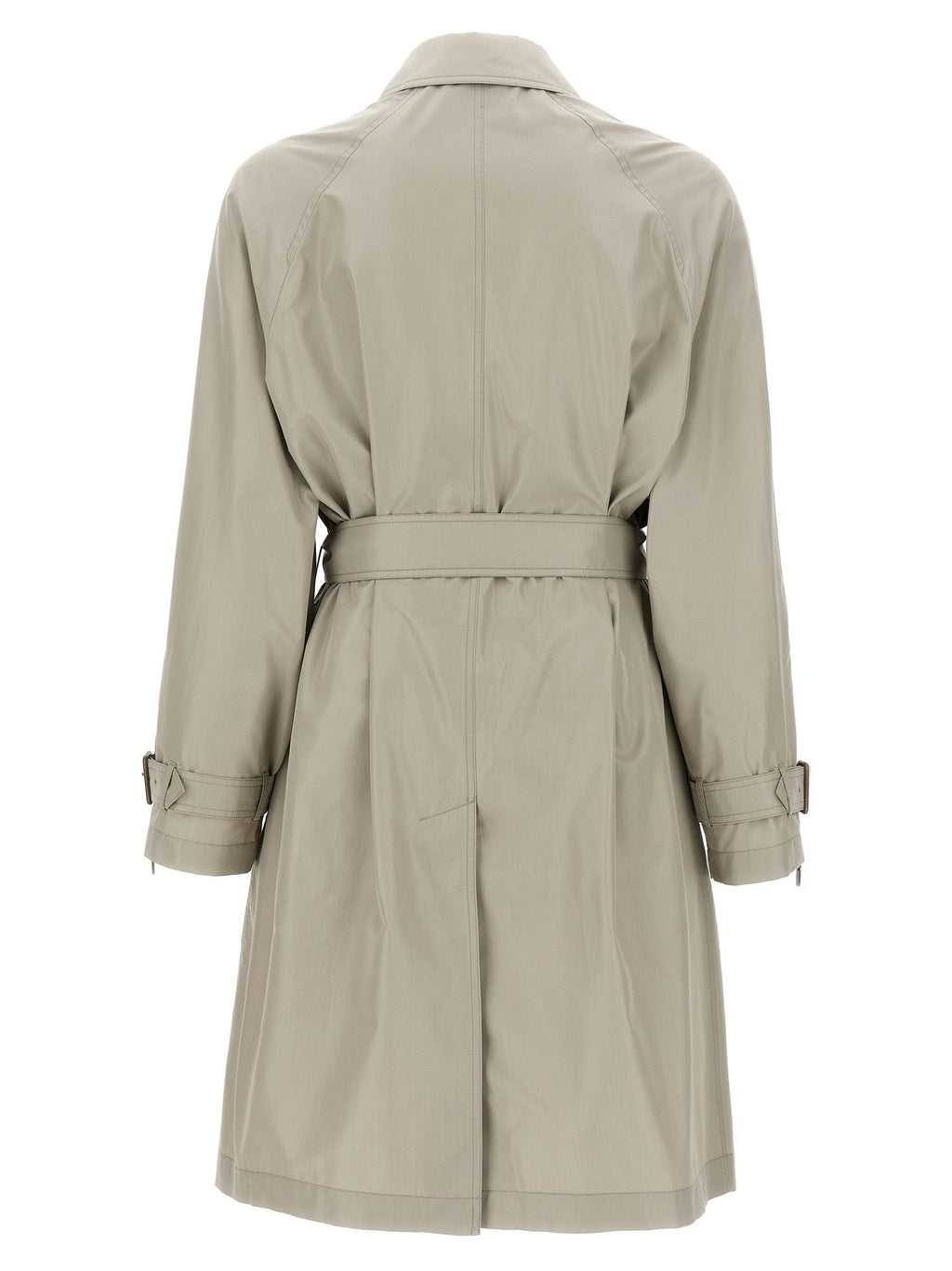 Burberry Gray Satin Coat Burberry