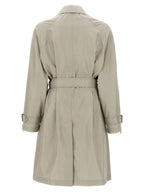 Burberry Gray Satin Coat Burberry