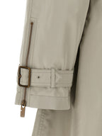 Burberry Gray Satin Coat Burberry