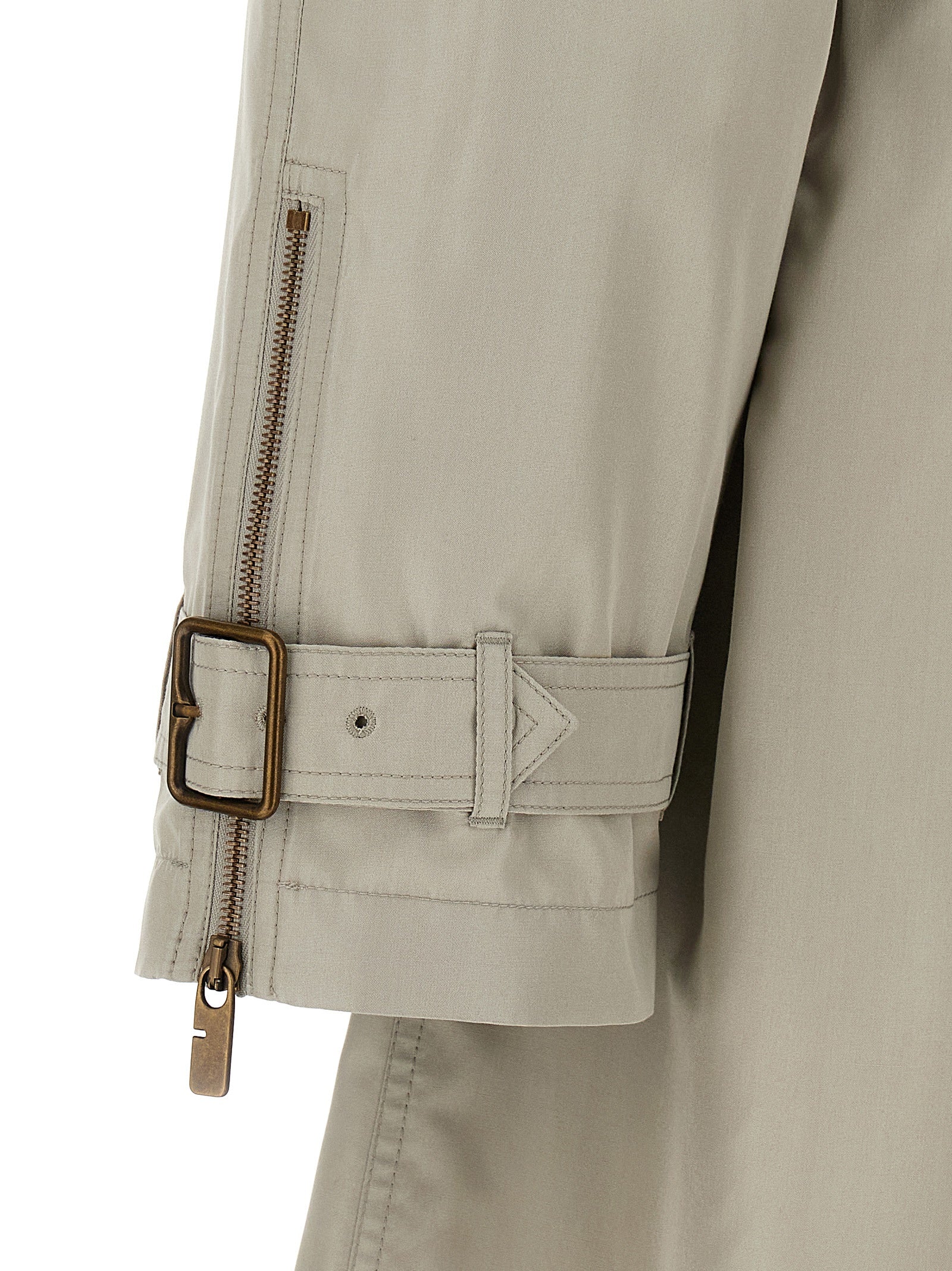 Burberry Gray Satin Coat Burberry