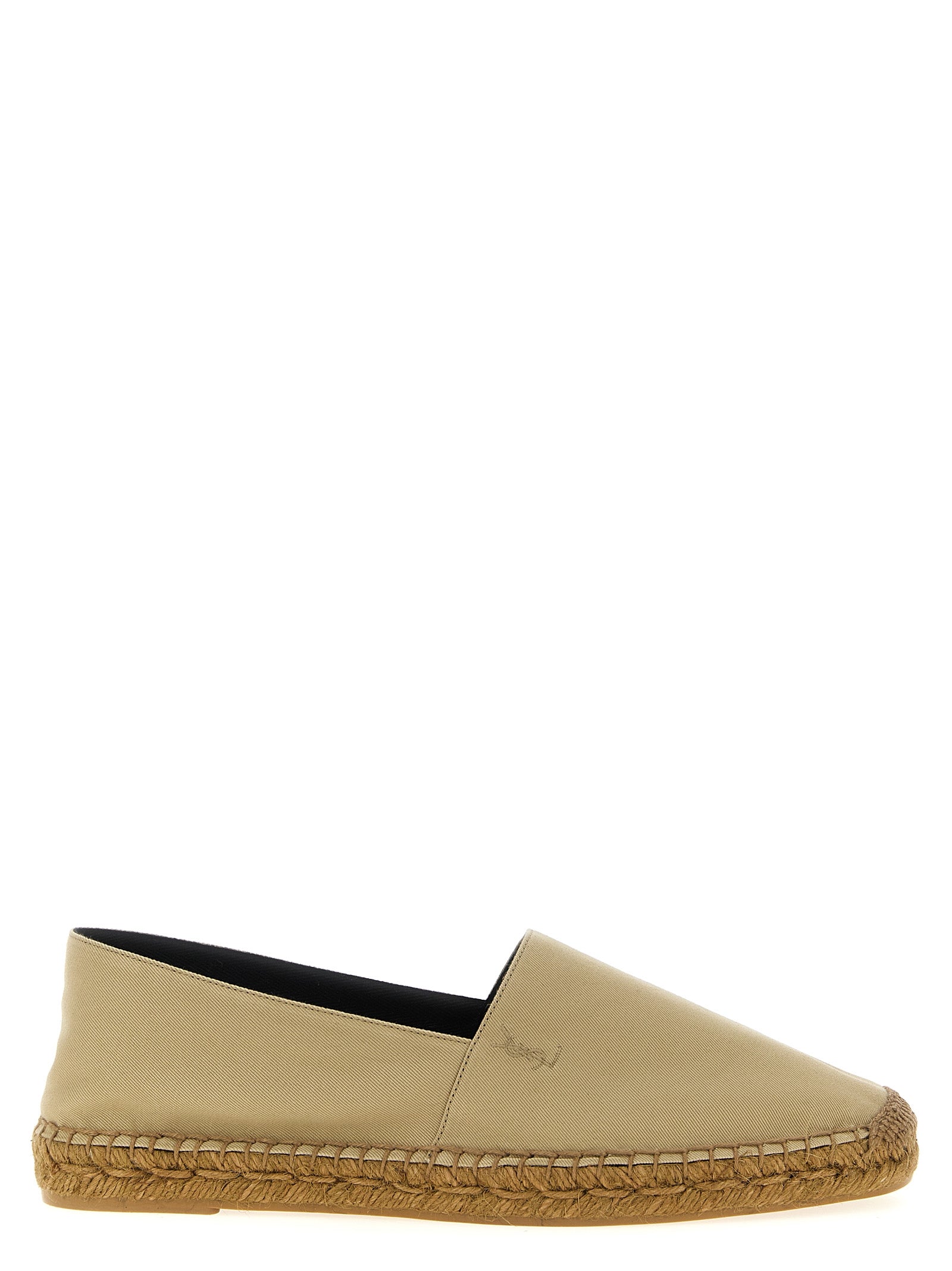 Saint Laurent Beige Cotton Espadrilles Saint Laurent